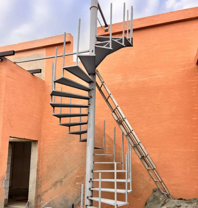 Spiral staircase work by Alshaheen steel