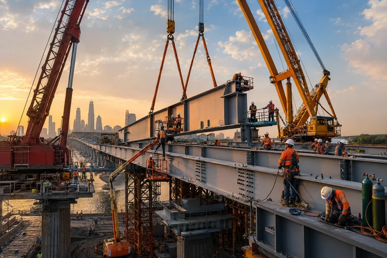 Bridge erection work image